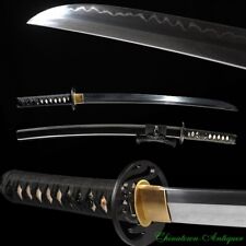 Japanese Sword Wakizashi Samurai Katana w Clay Tempered T10 Steel Sharp #1235 picture