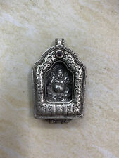 Hand Made Tibetan Silver *The Kubera* Prayer Box Pendant picture