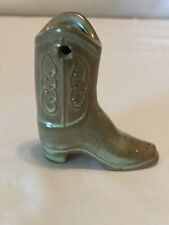 Frankoma 3 1/2” Mini Cowboy Boot - Prairie Green #1507 - Excellent Condition picture