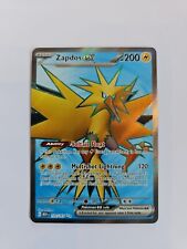 192/165 Zapdos ex Pokemon 151  English Full Art Secret Rare Pokemon Card MINT picture
