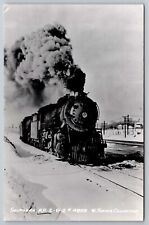 Southern Railroad 2-8-2 #4809. W. Thayer. Train Real Photo Postcard. RPPC picture
