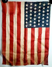 Antique 42 STAR American Flag Washington Statehood c. 1890  32x24 Inches. picture
