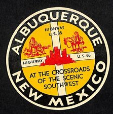 U.S. Highway 66 & 85 Crossroads Albuquerque Advertising Circular c1930's-40's picture