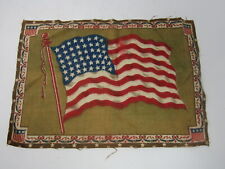Large Cigar Box Felt Flag U.S.A. Antique 12