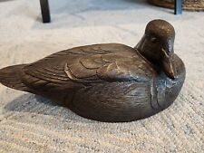 Ducks Unlimited Special Edition Brown Stained Wood Duck 1989-90 Decoy(1400-333) picture