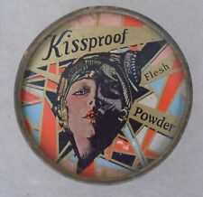 Antique Kissproof Face Powder Flapper Style 1920's Deco Make-Up Bpx picture
