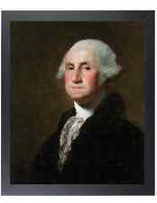 George Washington Painting Stuart Reproduction Framed Canvas Print 11