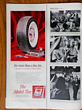 1956 Mobil Oil Gas Ad  The Mobil Tire Service Station Theme picture