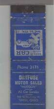 Matchbook Cover - 1930s Merchant Industries - Dryfuse Motor Sales Tiffin, OH picture