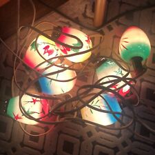 Vintage 7 Renown? Japanese Lantern Light Bulbs with Cord WORKS picture