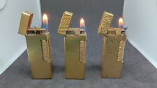 Lot of 3 Dunhill Rolla gas Lighter all movable product Vol.94 picture
