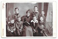 Greeley Colorado, Teacher Reading To Students? Antique Cabinet Card Photo picture