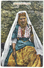 Tunisia-Beautiful Arabian Woman, Old PC, Used-1915 picture