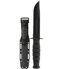 Ka-Bar 1259 Fighting Fixed Blade Knife Black Combo Rubber Handle/Kydex Sheath picture
