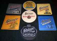 Lot of 7 Different Shiner Beer, Shiner Bock, Texas Brewery Vintage Beer Coasters picture