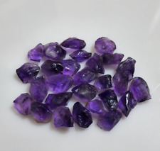 Natural Purple Amethyst Raw 25 Pcs Lot 11-14 MM Size Loose Gemstone For Jewelry picture