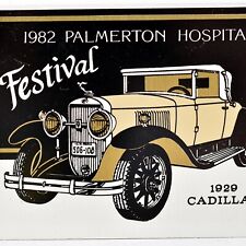 1982 Antique Car Festival Show 1929 Cadillac Palmerton Hospital Carbon County PA picture