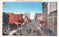 1936 PC-Businesses, Vintage Cars, & Trolly-Riverside Avenue, Spokane, Washington picture