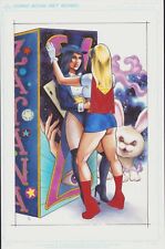 Rebecca original comic art pinup Zatana Supergirl picture