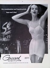 Vintage Print Ad 1950's Beautifull Women Gossard Shing Light Pantie Girdle Heels picture