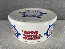 vtg Popeye Quaker Instant Oatmeal Container 1990 King Feature Syndicate, Inc picture