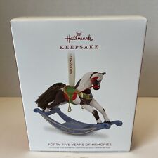 2018 Hallmark Porcelain Rocking Horse Forty-Five Years of Memories - 033 picture
