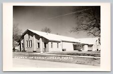 Postcard TX RPPC Mexia Limestone County View Church Christ Chapel Vintage J2 picture