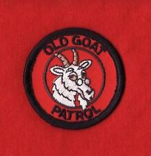 OLD GOAT PATROL Boy Cub Scout Patch Red Round Leader Uniform Shirt Jacket Coat picture