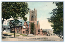 c1905 Down Main From Fifth Street Jamestown New York NY Antique Postcard picture