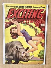Exciting Comics #58 Alex Schomburg Cover Judy of The Jungle Black Terror Scarce picture