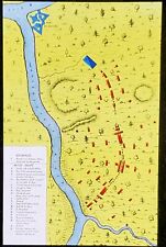 1910, Map, Dist of Troops, Braddock's Battlefield, Magic Lantern Glass Slide picture