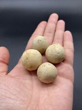 Native American Game Stones Balls Small Limestone Tennessee Pitted Lot Of 4 picture