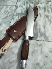 Handmade Antique Searless Fowler Knife Replica With Sheath.Bowie,fixed Blade picture