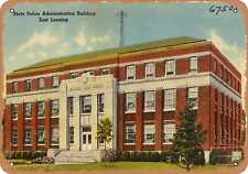 Metal Sign - Michigan Postcard - State Police administration building, East Lan picture