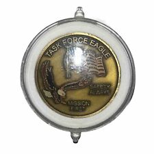 US ARMY/NATO MILITARY CHALLENGE COIN TASK FORCE EAGLE -BOSNIA HERZEGOVINA Safety picture