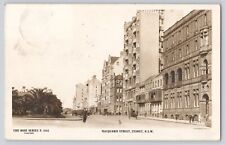 Postcard RPPC Photo Australia Sydney Macquarie Street View Vintage Antique picture
