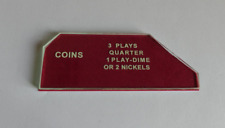 New Seeburg 3W1 Wallbox Coin Entry Glass 3 Plays Quarter 1 Play Dime 2 Nickels picture