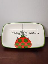 Merry Christmas Ornament Oak Patch Gifts  Trinket/Nut/Candy/Soap Dish New In Box picture