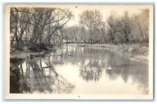 c1910's Horse Shoe Bend Solomon River Kansas KS RPPC Photo Antique Postcard picture