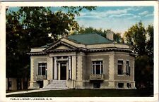 Post Card Public Library Lebanon New Hampshire c: 1917-1929 picture