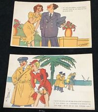 V. Spahn French Soldiers Vintage Military Postcards Paris France picture