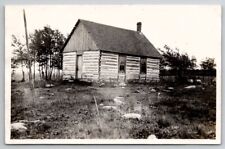 RPPC Old Log Cabin Real Photo Postcard F23 picture