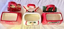 Vintage David's Cookies Holiday Purse Shaped Cookie Jars New In Box picture