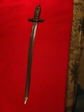 ANTIQUE SWORD WITH ROMAN SOLDIER ON POMMEL OF CROSS-GUARD STEEL SWORD picture