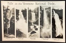 California Yosemite National Park Falls Vintage RPPC Postcard Posted 1954 picture