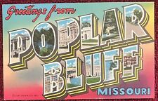 Poplar Bluff Missouri MO Greetings Postcard picture