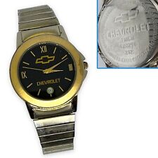 Chevrolet Watch Collectors Official Licensed Black Dial TX0298 VTG Chevy Rare picture