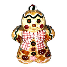 VINTAGE Holiday/Christmas Gingerbread Man Ceramic Cookie Jar Jay Import picture