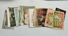 26 1907-1911 Illustrated Postcards of Locations, People...Used-Stamps/Postmarks picture