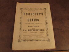 Antique sheet music 1868 Footsteps on the stairs Dexter Smith J A Butterfields  picture